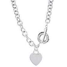 tiffany co heart toggle necklace in silver