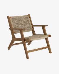geralda acacia wood armchair with dark