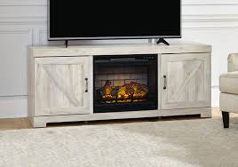 Bellaby Whitewash Fireplace Tv Stand