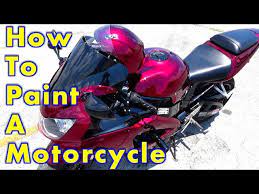 how to paint a motorcycle complete step