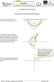 (!das geodreieck kannst du nicht als lineal verwenden.). M 3 1 Seite 1 Modul 3 1 Geometrie Umgang Mit Dem Geodreieck Thema 1 Umgang Mit Dem Geodreieck Datum Pdf Kostenfreier Download