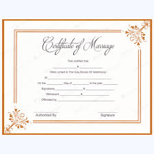 Marriage Certificate 09 Wedding Certificate Certificate