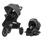 Folio3 Travel System W/ LiteMax 35 Infant Car Seat - Black Avenue Fashion Evenflo