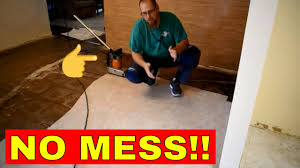removing l and stick flooring you