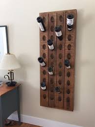 French Wine Bottle Riddling Rack Wall