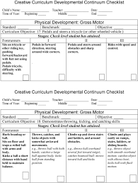 Creative Curriculum Developmental Continuum Checklist Pdf
