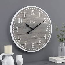 25708 20 22 Arlo Gray Wall Clock Light