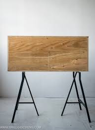 A combination of white walls and a little bit. Diy Tv Stand You Can Build In A Weekend Grillo Designs