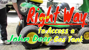 Removable plastic gas tanks tend to hold emergency fuel and as such they tend to get a buildup of dirt and residue over time. The Right Way To Remove A John Deere Gas Tank Youtube