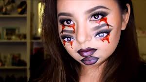 creepy halloween double eyes makeup