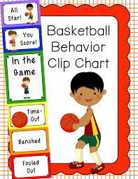 Behavior Clip Chart Behavior Management Basketball