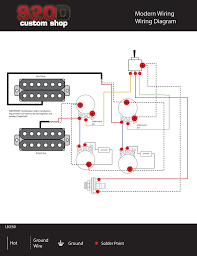 Take orange wires (hot) and connect to switch where noted by blue arrows. Diagrams Les Paul Modern Wiring Sigler Music