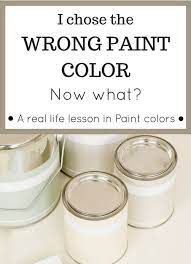choose the wrong paint color