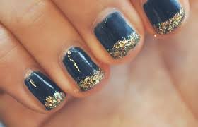 diy glitter nail art tutorial