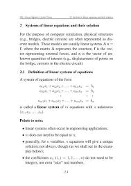 2 Systems Of Linear Equations And Their