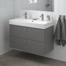 Black and white is totally the best combination of color that delivers anything look elegant. Godmorgon Bathroom Vanity Gillburen Dark Gray 393 8x181 2x227 8 100x47x58 Cm Ikea