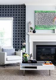 Highlight Your Fireplace With Wallpaper
