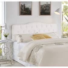 Homestock Headboards For Queen Size Bed Upholstered On Tufted Bed Headboard Height Adjustable Queen Headboard Only White