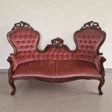 Victorian Hand Carved Walnut Sofa For