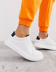 Widest selection of new season & sale only at lyst.com. Asos Design Doro Chunky Lace Up Sneakers In White Asos