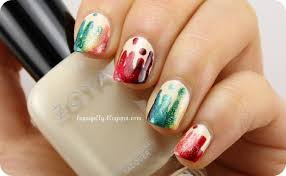 rainbow drip nails how to paint a