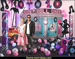 Blulu 30ct rock and roll theme party foil swirl decorations rock star music party hanging swirls party ceiling decorations for 50's 60's theme party decorations event supplies 4.6 out of 5 stars 226 £8.99 £ 8. Decorating Theme Bedrooms Maries Manor 50s Party Ideas 50s Party Decorations 1950s Theme Party 1950 S Rock And Roll Themed Party Supplies 50s Rock And Roll Theme Party