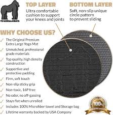 gorilla mats premium large yoga mat 6