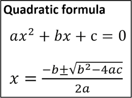 Quadratic Formula And The Discriminant