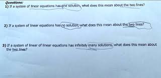 Linear Equations Has One Solution Wat