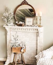 Faux Fireplace Mantel Shabby Chic Wall