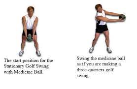 golf backswing exercise with dumbbell