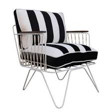 A striking black stripe flows down the middle of our creamy white amherst chair, giving the classic wingback a bold graphic contrast. Croisette Armchair Black White Striped Velvet Honore