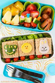 A bento box should have partitions to separate the different types of food. Cute Bento Recipes Just One Cookbook