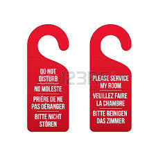 Do Not Disturb Door Hanger Template Free Printable Hotel Signs