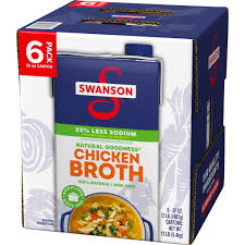 less sodium en broth 32 oz carton