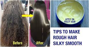 how to make curly rough hair straight