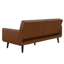Dhp Fay Camel Faux Leather Upholstered