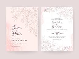 line fl wedding invitation card