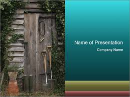 Rustic Old Garden Powerpoint Template Infographics Slides