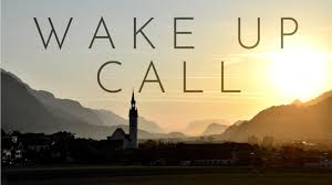 Image result for wake up call