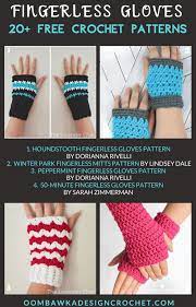 Dc in 2nd ch from hook and in each ch across 33, (36, 39) fasten off. Free Crochet Fingerless Gloves Patterns Oombawka Design Crochet
