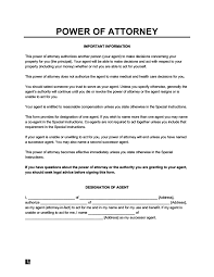 free power of attorney poa forms