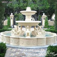 large marble water fountain outdoor