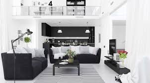 30 black white living rooms that work