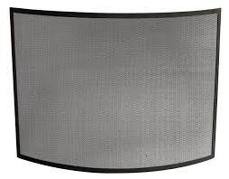 41 Single Panel Curved Black Wrought