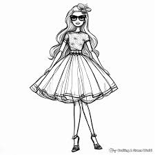 barbie coloring pages free printable