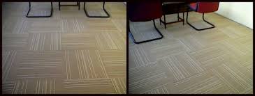 advanes of carpet tile and wall to
