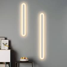 White Linear Wall Light Sconce