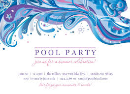 5 Perfect Pool Birthday Party Invitation Template Free
