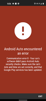 android auto red screen of keeps